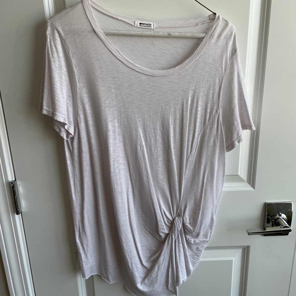 LaMade Tee with Twist Front Detail Size M